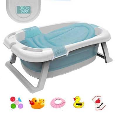 banera de bebe plegable con sensor de temperatura