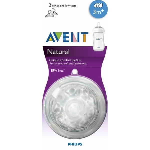 tetina avent de flujo medio