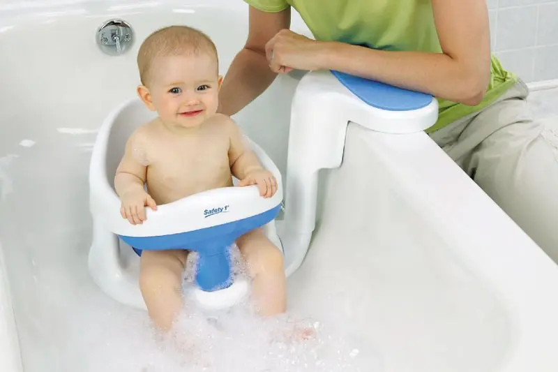 Asiento De Baño Bebé Unisex - Ergonómico Y Seguro - Con Barra Para Una  Facil Colocación Del Bebé - Con Ventosas Para Fijación
