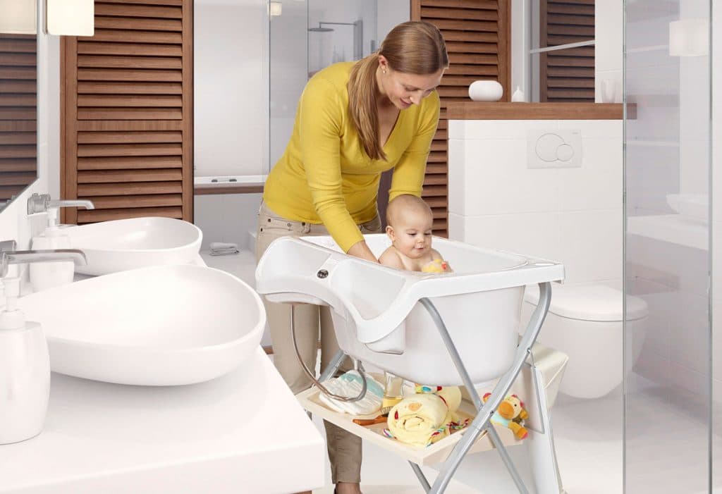 soporte para banera de bebe sobre bidet