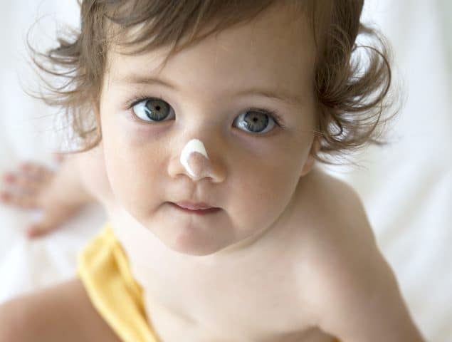 crema reparadora cara bebe